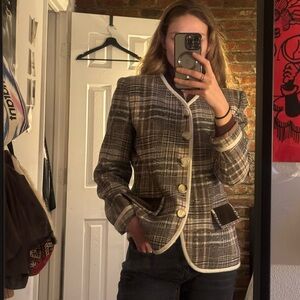 Yves Saint-Laurent chic oversized couture vest made in FR